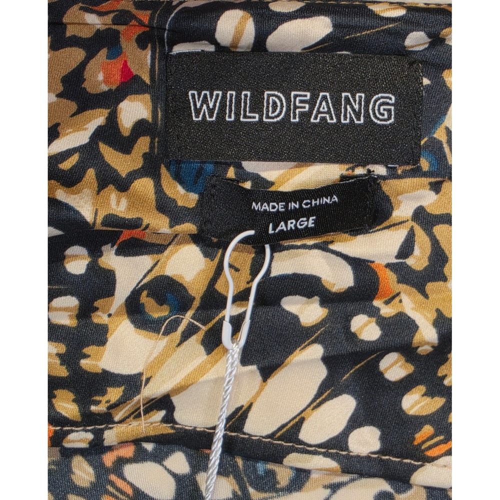 Wildfang Butterfly Wing‎ Print V-Neck Sleeveless Top with Side Tie Large NWT - Picture 5 of 12